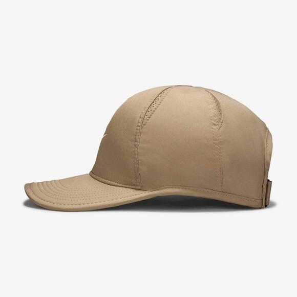 Nike Dri FIT Size L/XL Club Unstructured Featherlight Cap Khaki White FB5682 247 - Picture 7 of 13